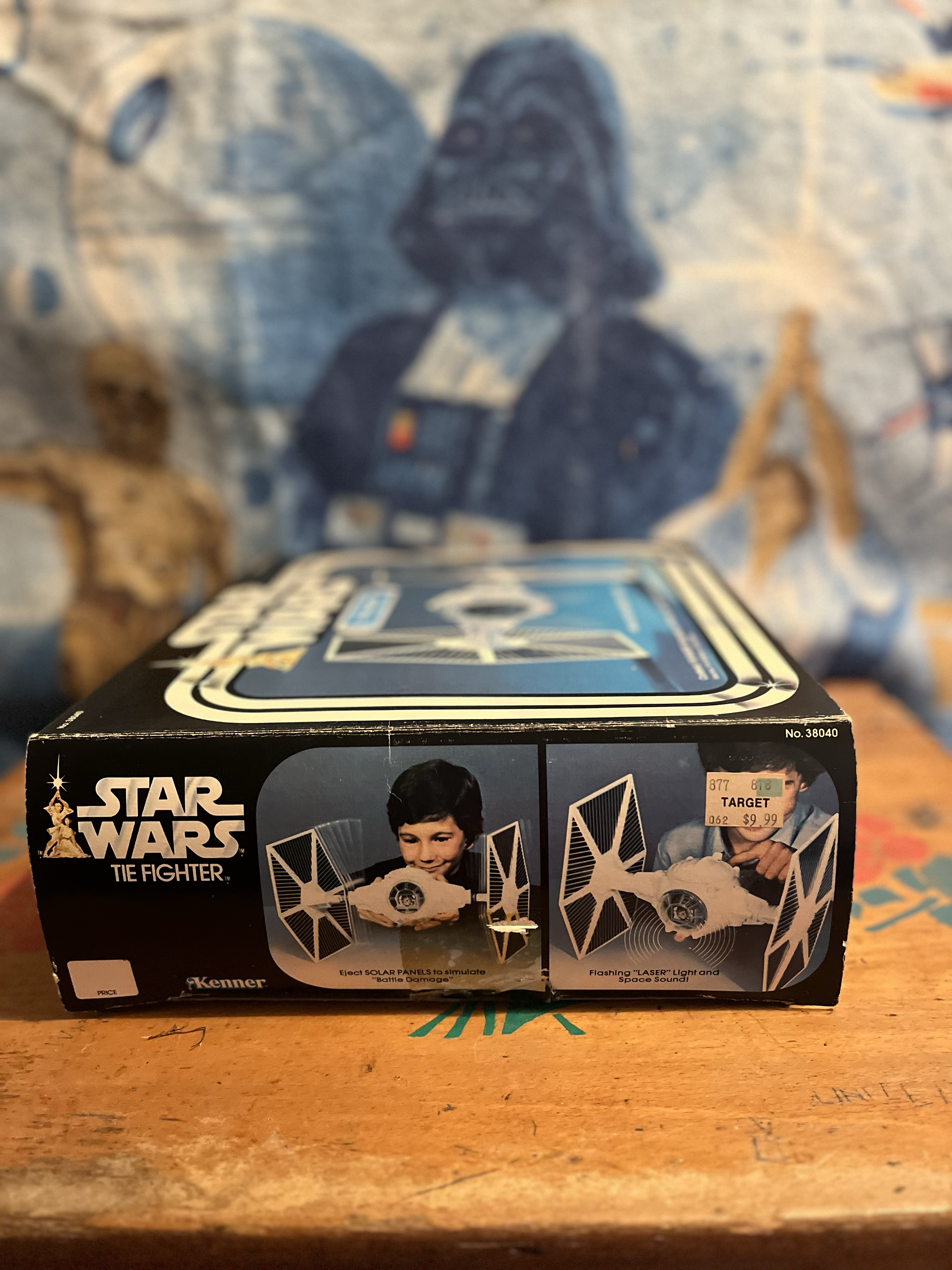 Star Wars Kenner boxed Tie fighter side view