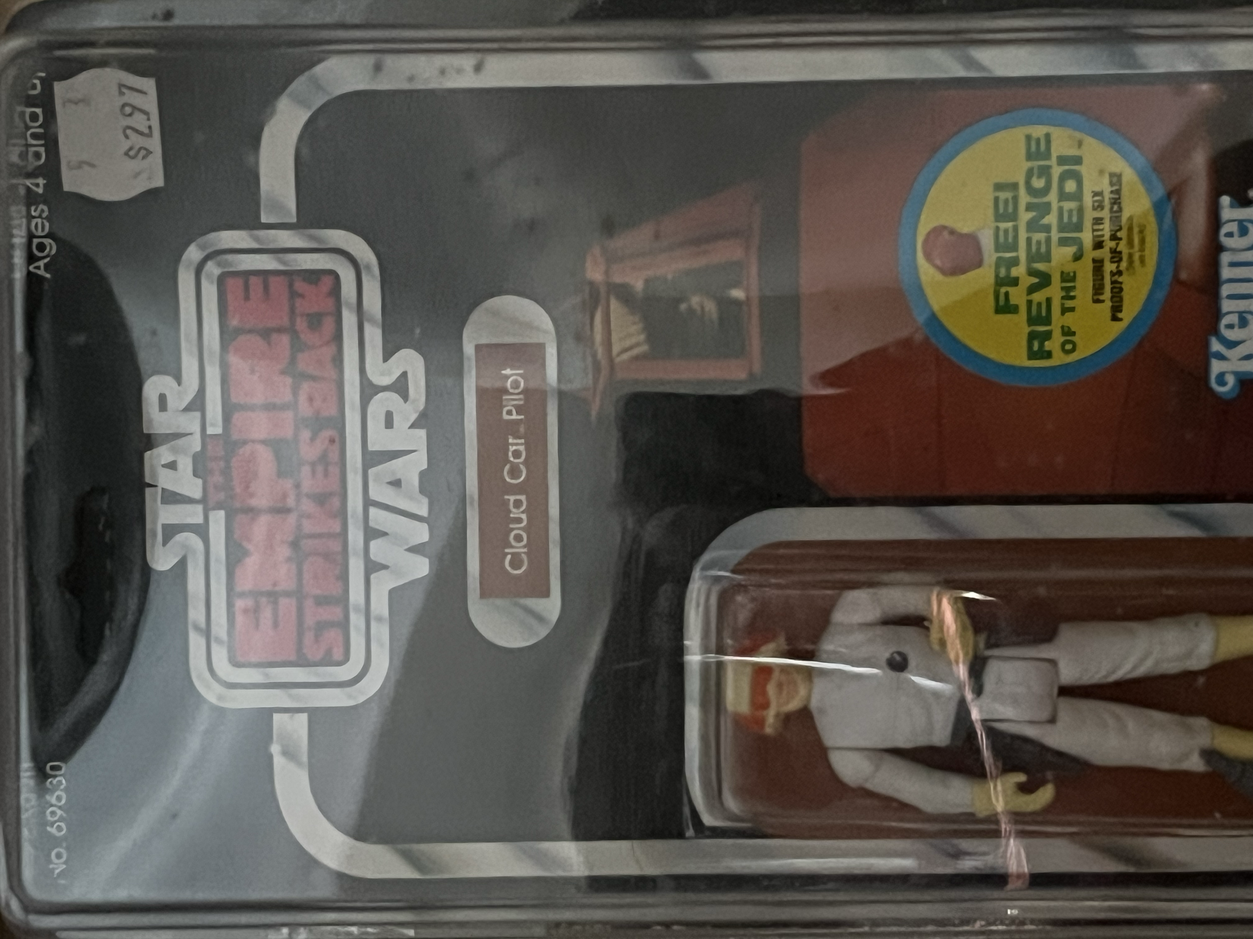 Close-up of a packaged product with the text 'STORAGE Life' and 'CLAI' visible, with some baked food items inside.