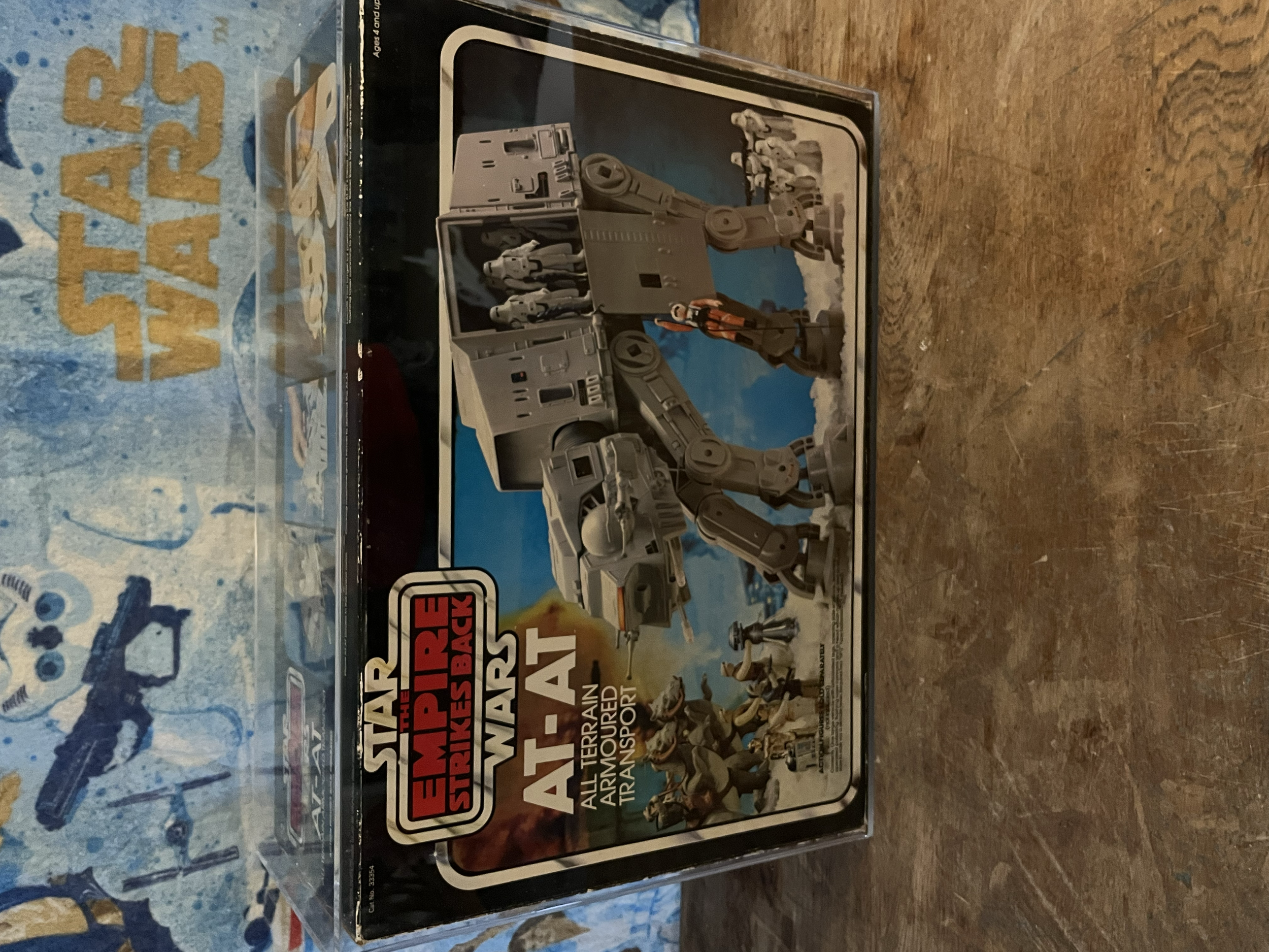 Box for the Star Wars: The Empire Strikes Back action figure set, featuring characters from the film, with the packaging showing images of the figures and the Star Wars logo.