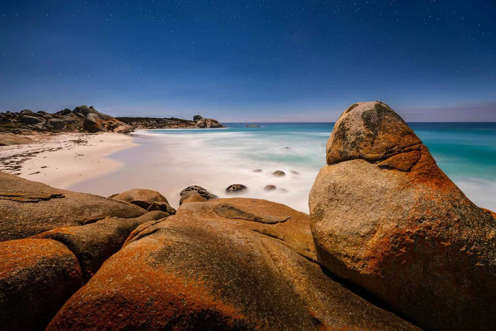Night sky over Tasmania's east coast