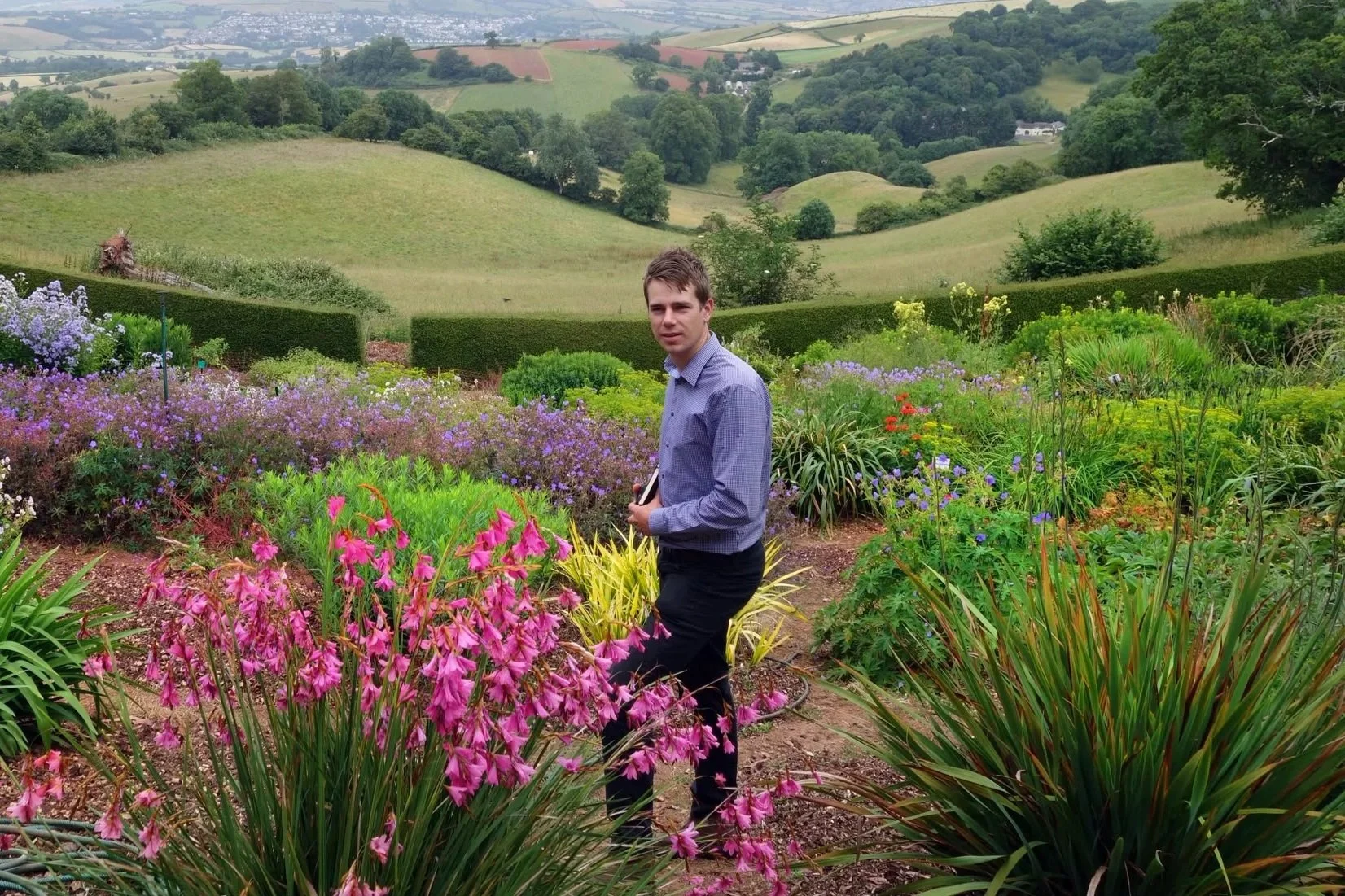 Horticultural plant trials showcasing new varieties and genetics.