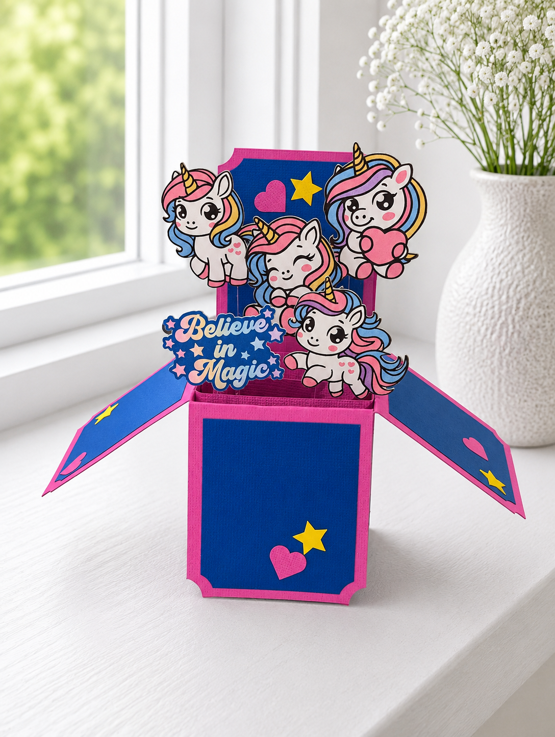 Handmade Unicorn Pop-Up Birthday Card