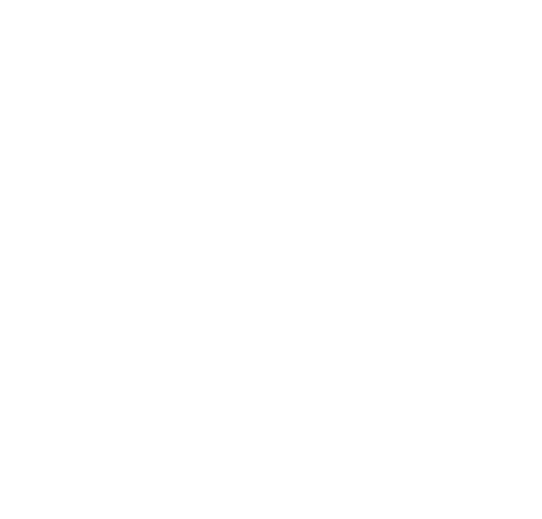 White abstract shape resembling a sun with a circle in the center and radiating irregular lines on a black background.