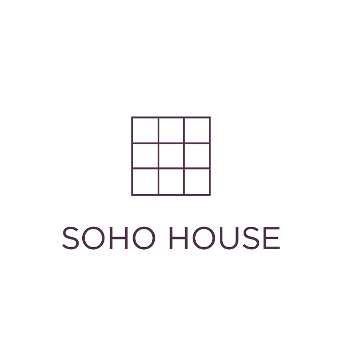 Logo for SOHO HOUSE featuring a stylized grid of nine squares and the text 'SOHO HOUSE' below.