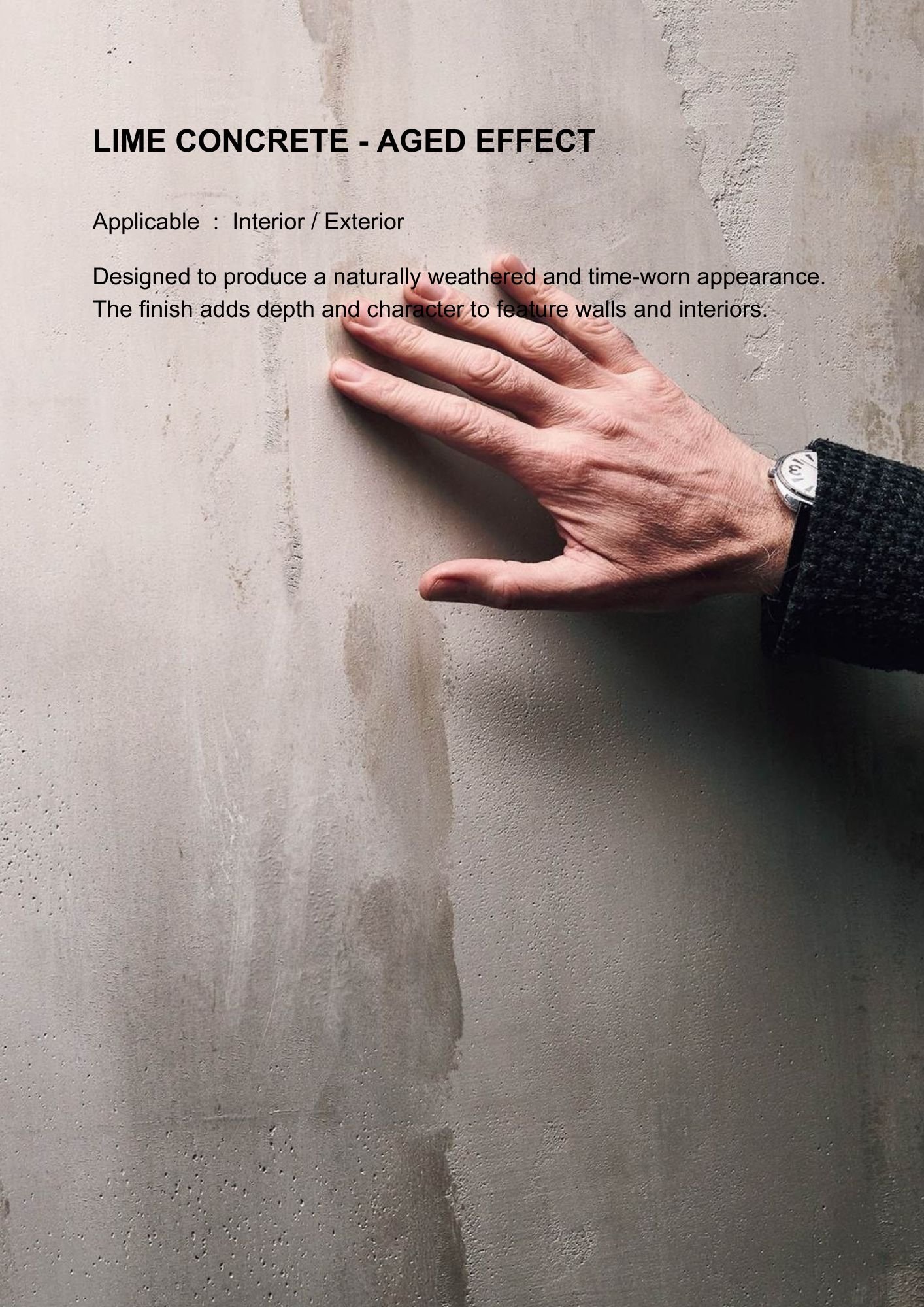 Lime Concrete - Aged Effect