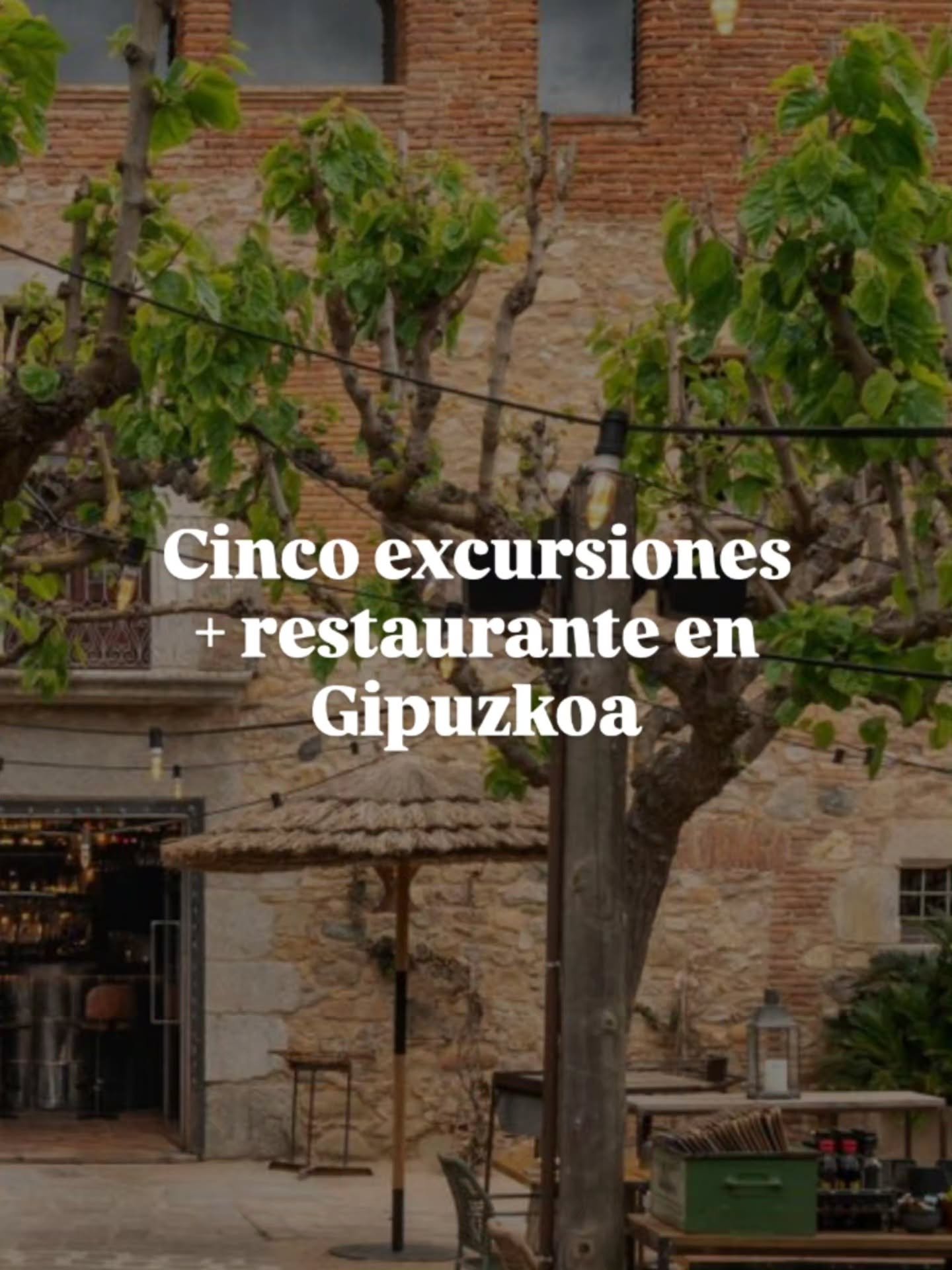 Cinco localidades cerca de Donosti, con cinco restaurantes muy recomendables.

@izetasagardotegia 
@fronton.tolosa 
@masta.zarautz 
@muinataberna 
@mikajatetxeahondarribia 

#gipuzkoa #restaurantes #hondarribia #zarautz #zumaia