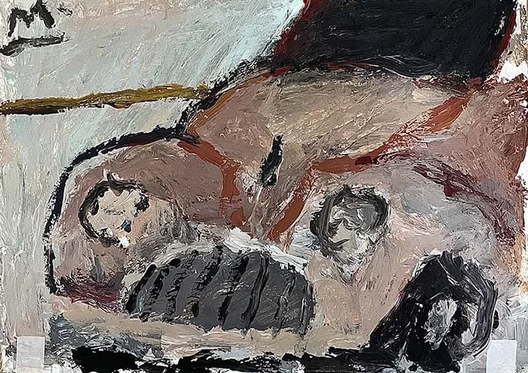 Vintage Chrysler, acrylic on paper, 20 x 30 cm, 2026