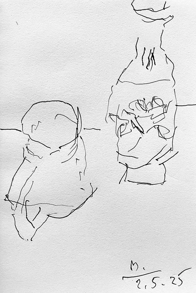Ink drawing, 17 x 25 cm, 2025