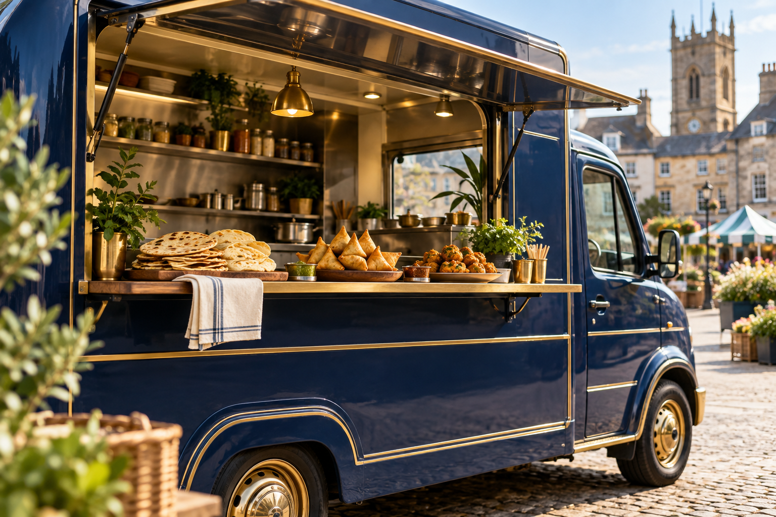 Illustrative concept of a Nova Beneficia Mauritian food truck