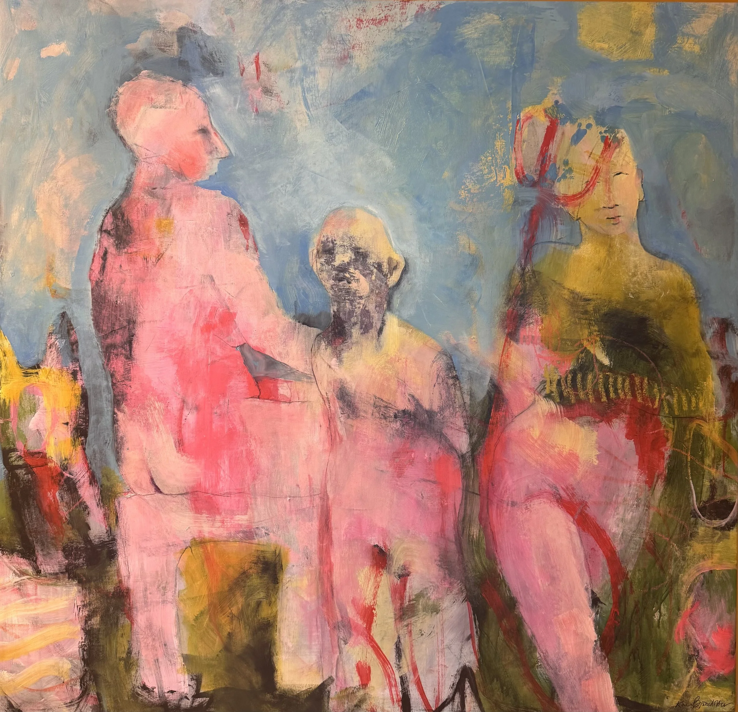 "Between us" 130x125 cm