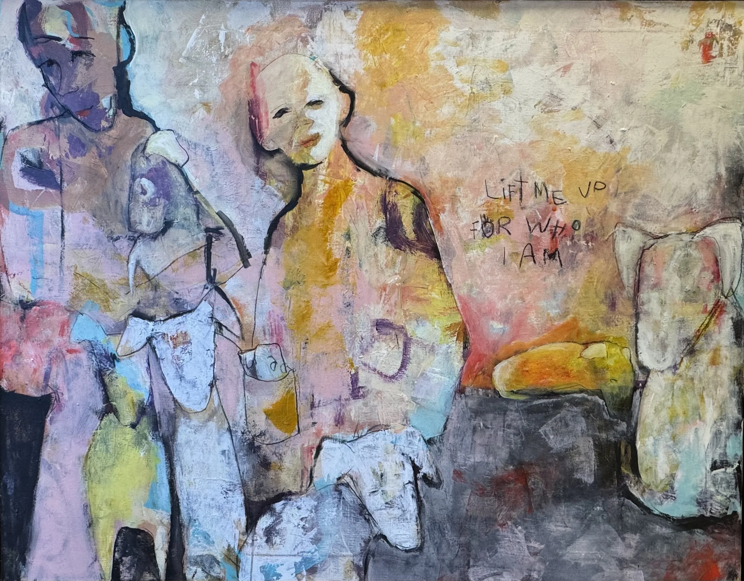 "Lift me up for who I am" 140x110 cm