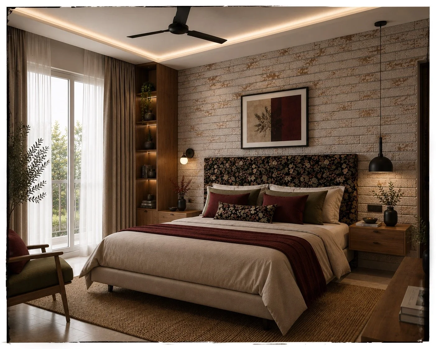 Rustic Contemporary Bedroom