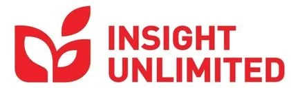 Insight Unlimited logo with red leaf imagery and company name in bold red letters.