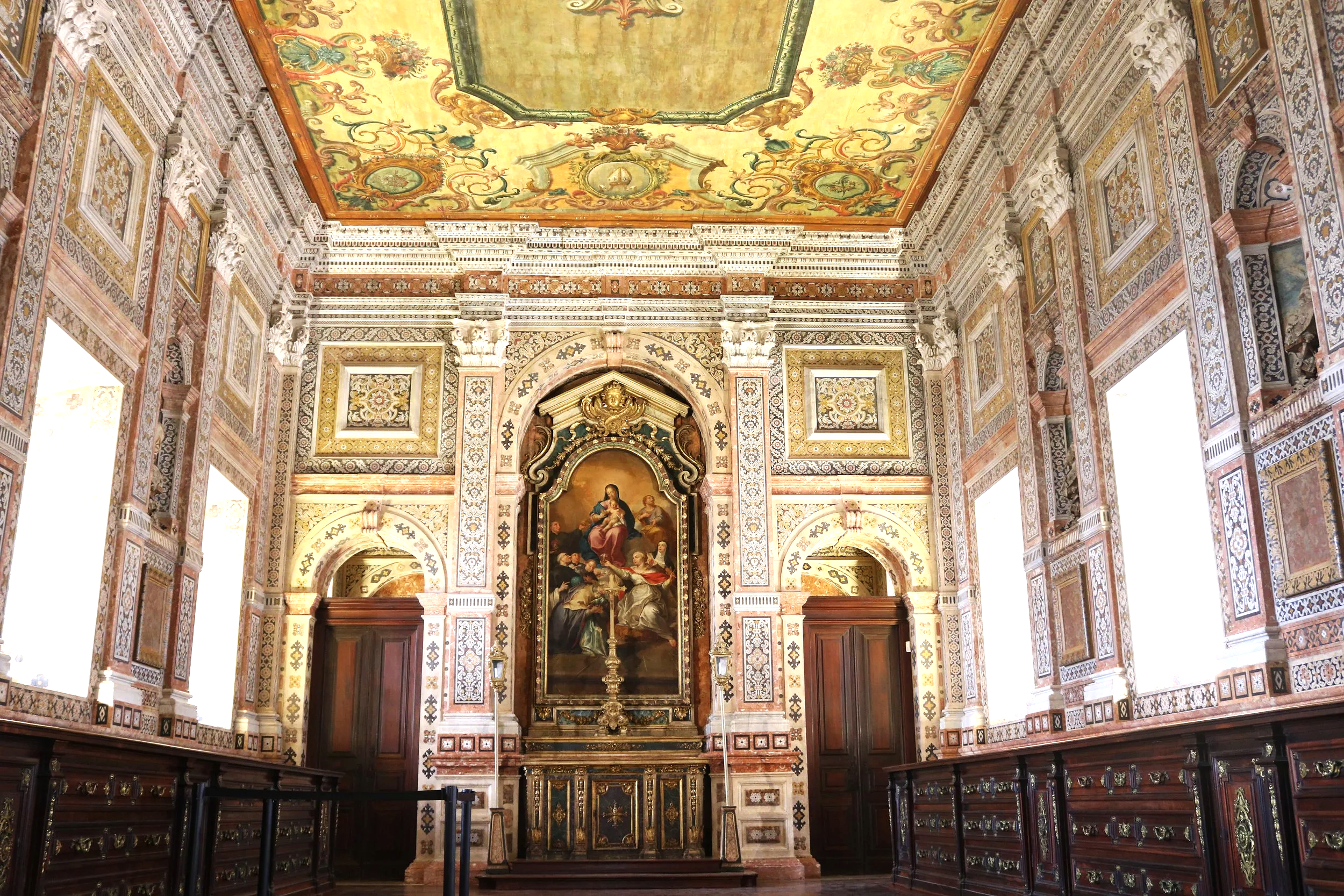 The sacristy of Sao Vicente de Fora Monastery in Lisbon