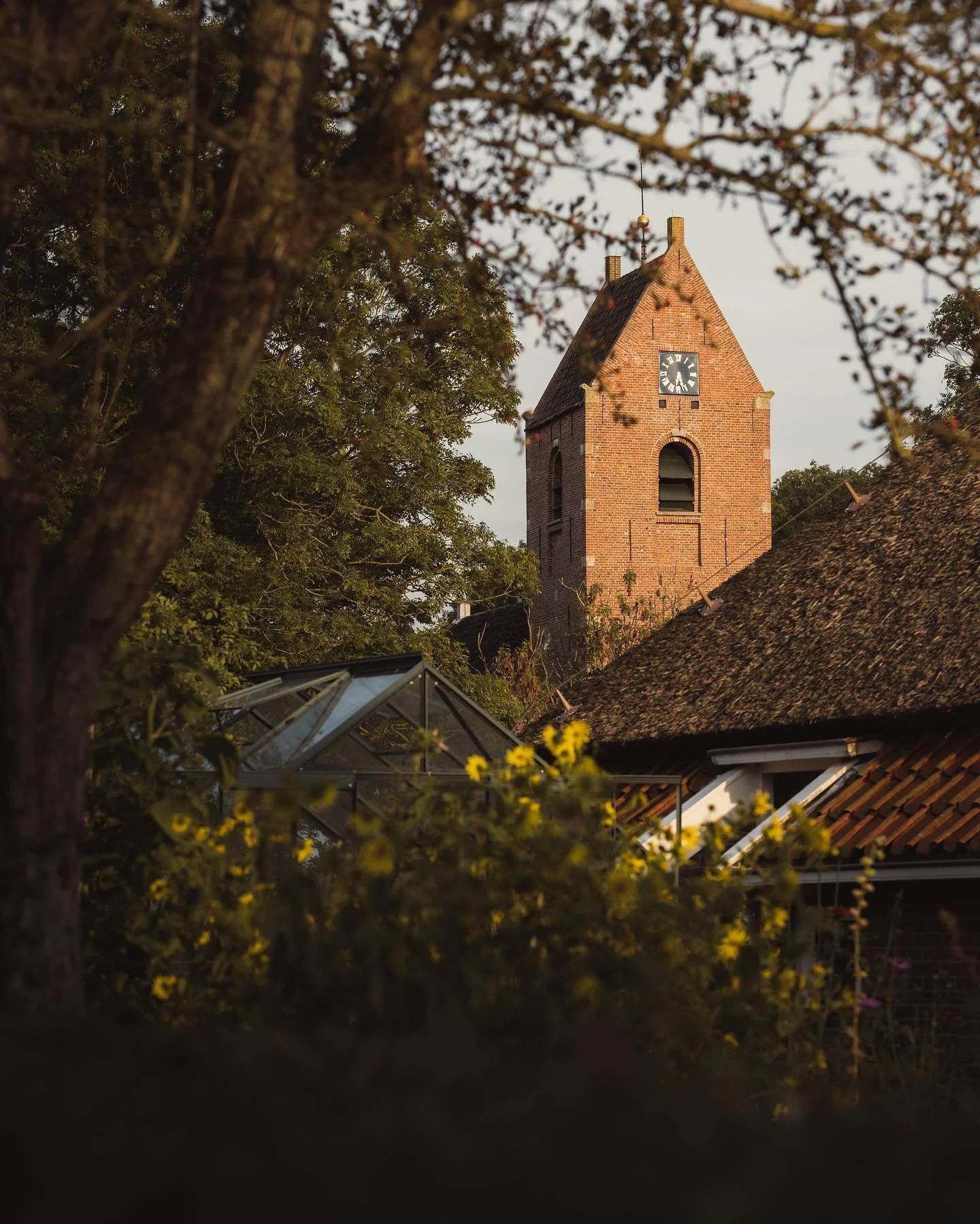 Evening stroll in Saaksum. From the village where I live, I can see this church, the tower of which dates from the 16th century. Nowadays, it&rsquo;s easy enough to get to. But a few hundred years ago, it was on an island called Humsterland. The tida