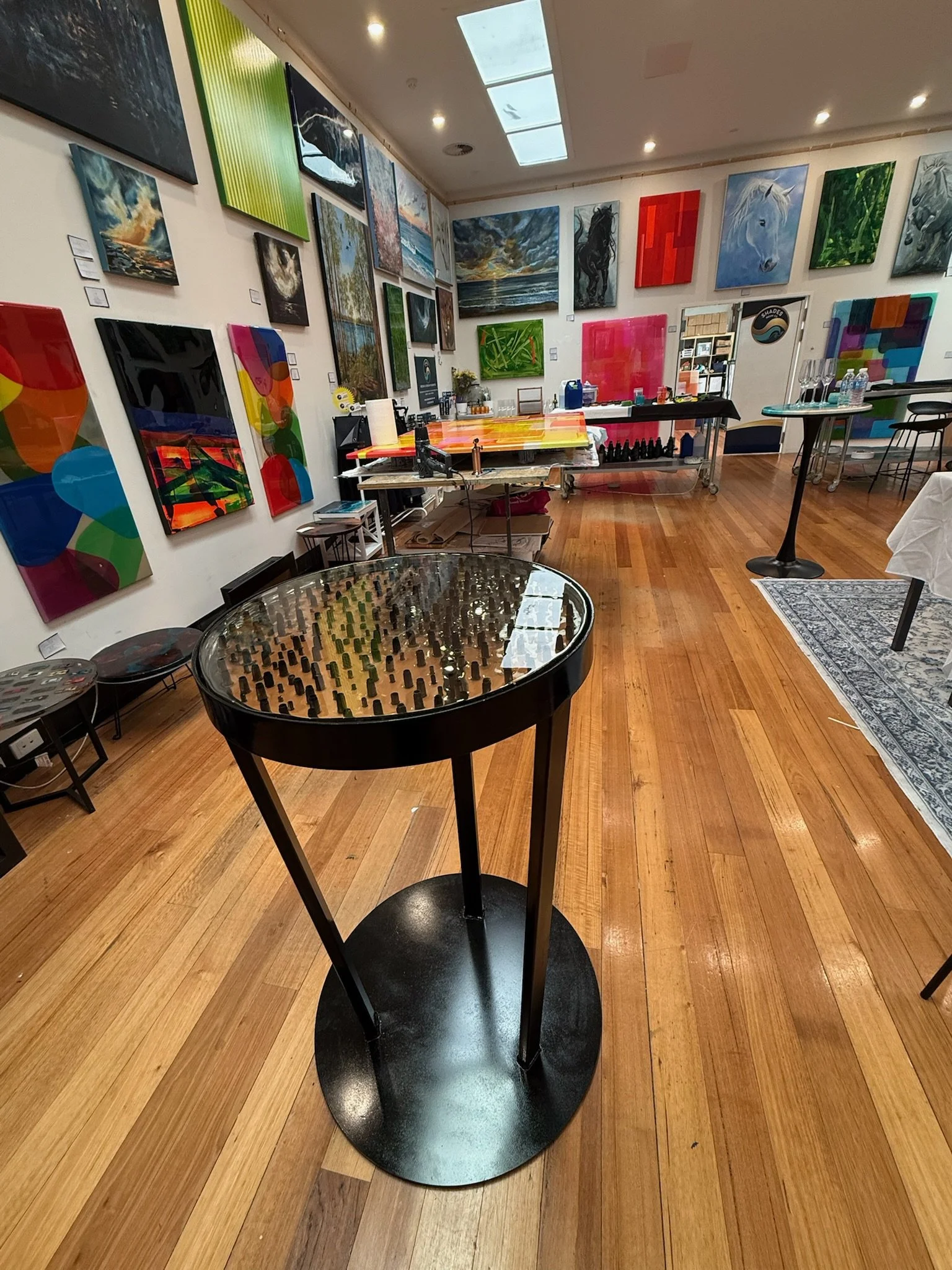 Custom - Resin High Top Bar Table Bullet Detail