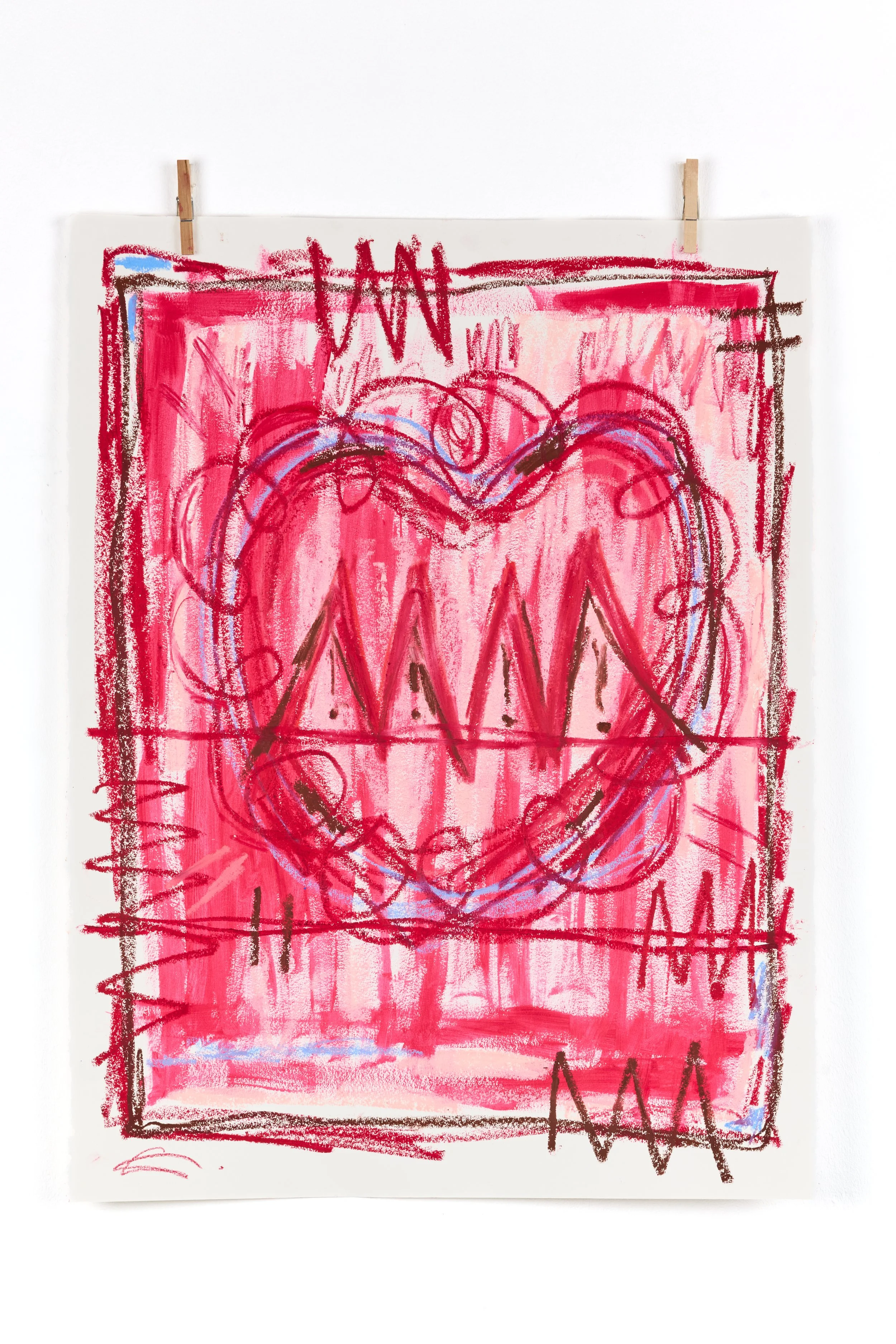 Coeur s'emballe - 56 x 78 