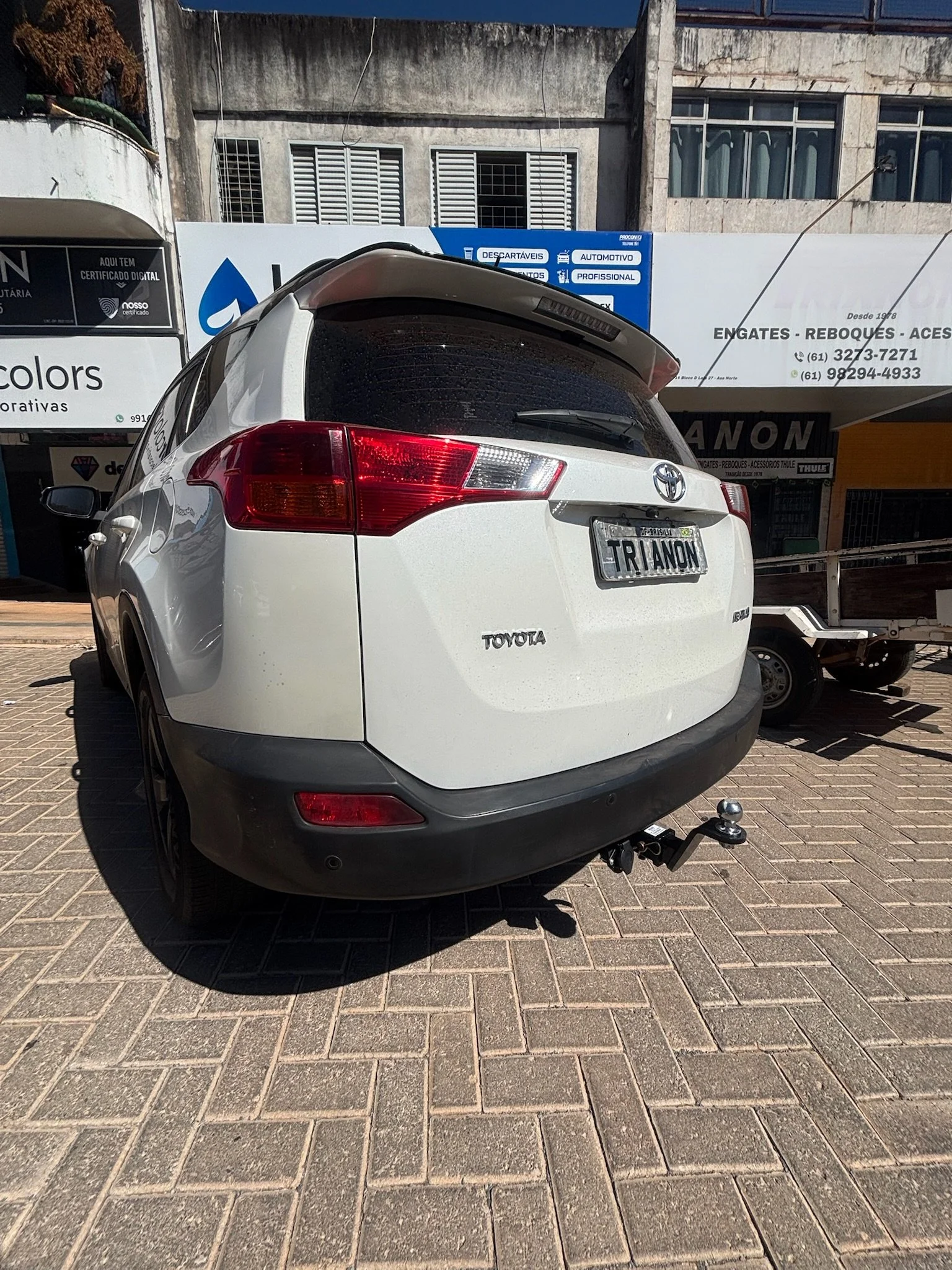 Instalação de engate automotivo realizada pela Trianon Brasília