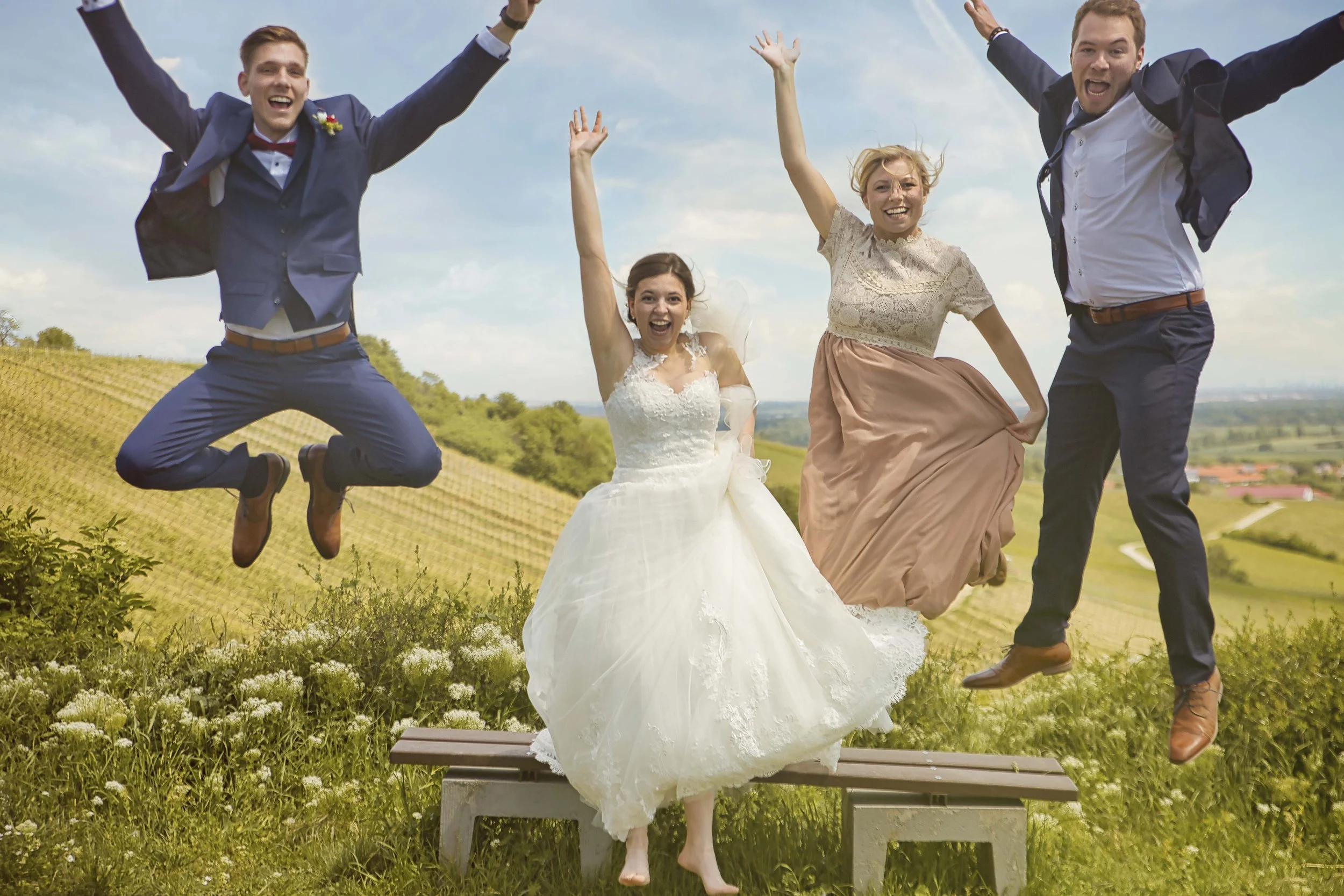 Hochzeitfotos Weinberge