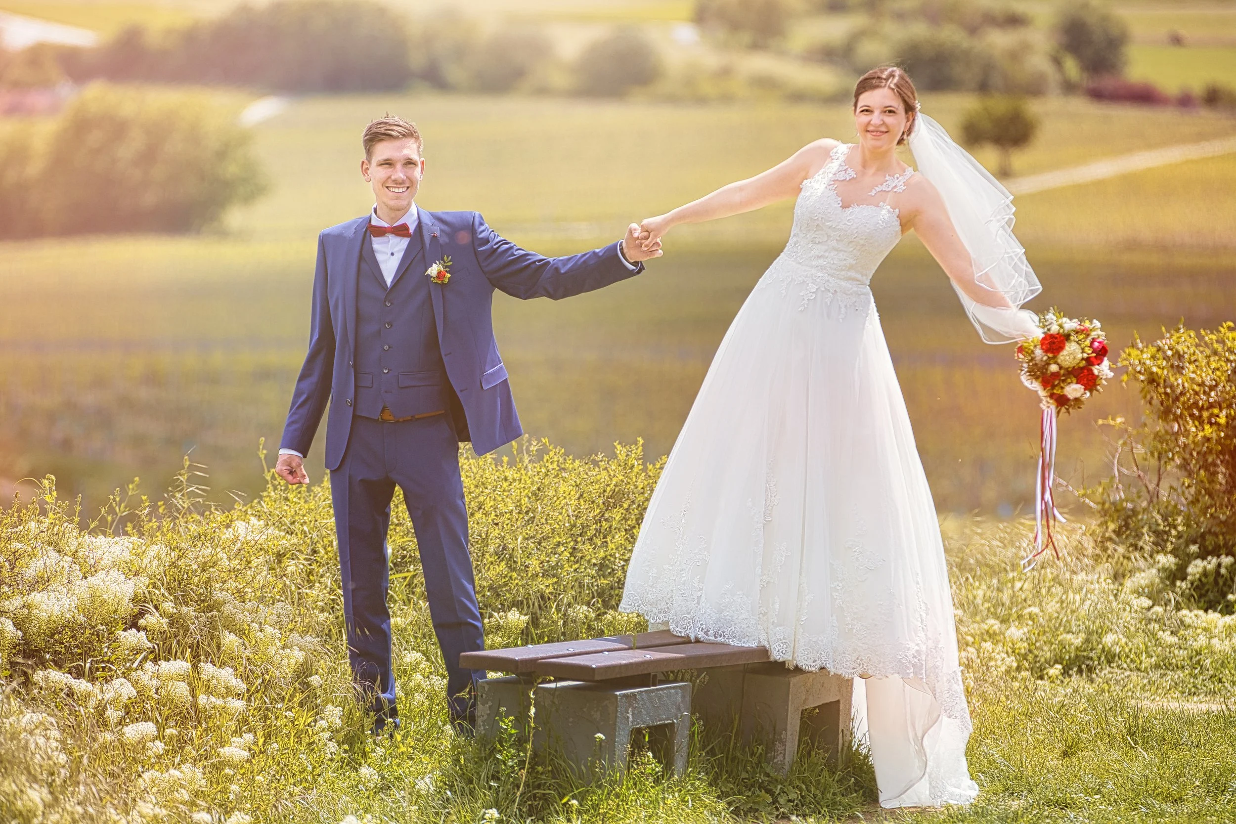 Hochzeitfotos Weinberge
