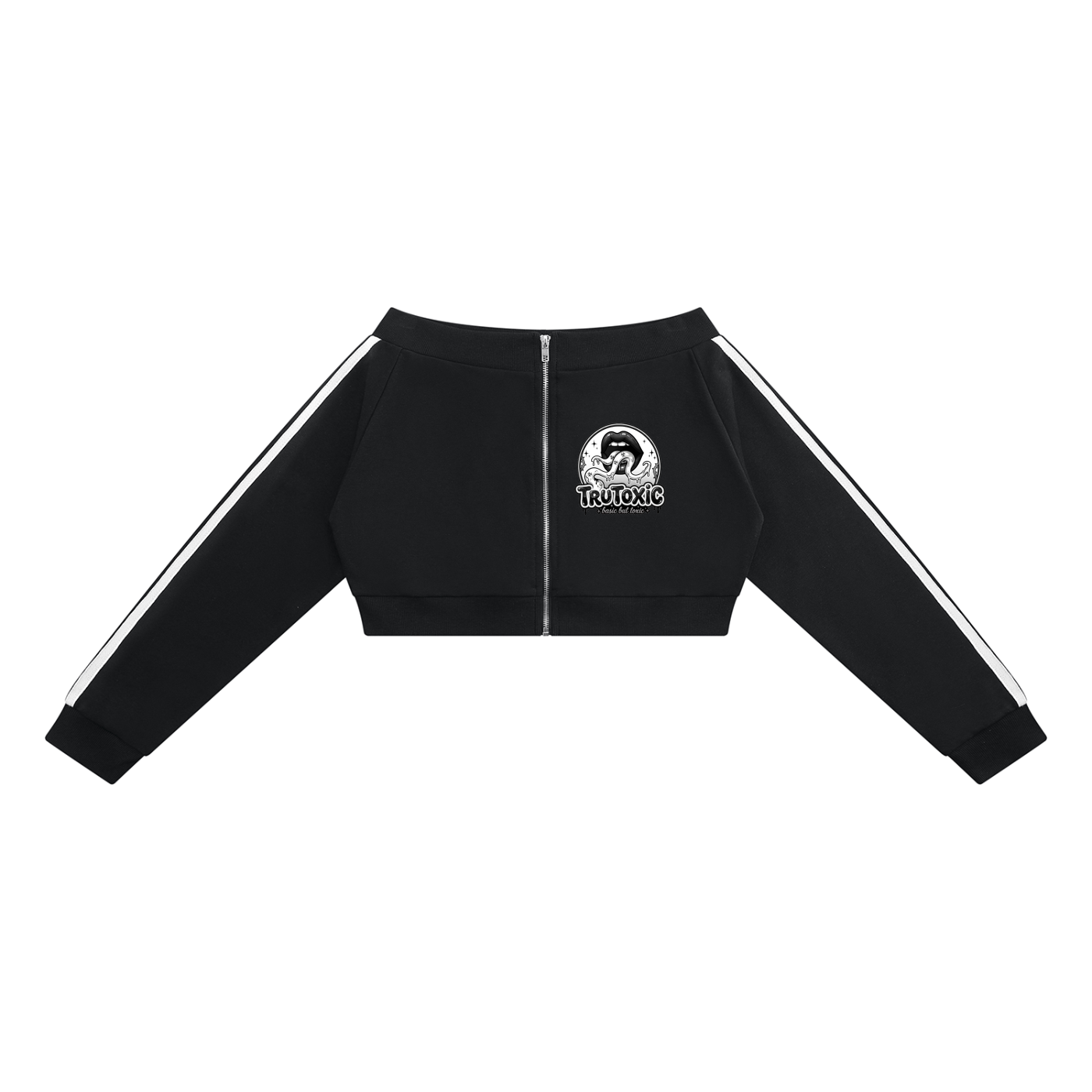 OFF SHOULDER ZIP UP