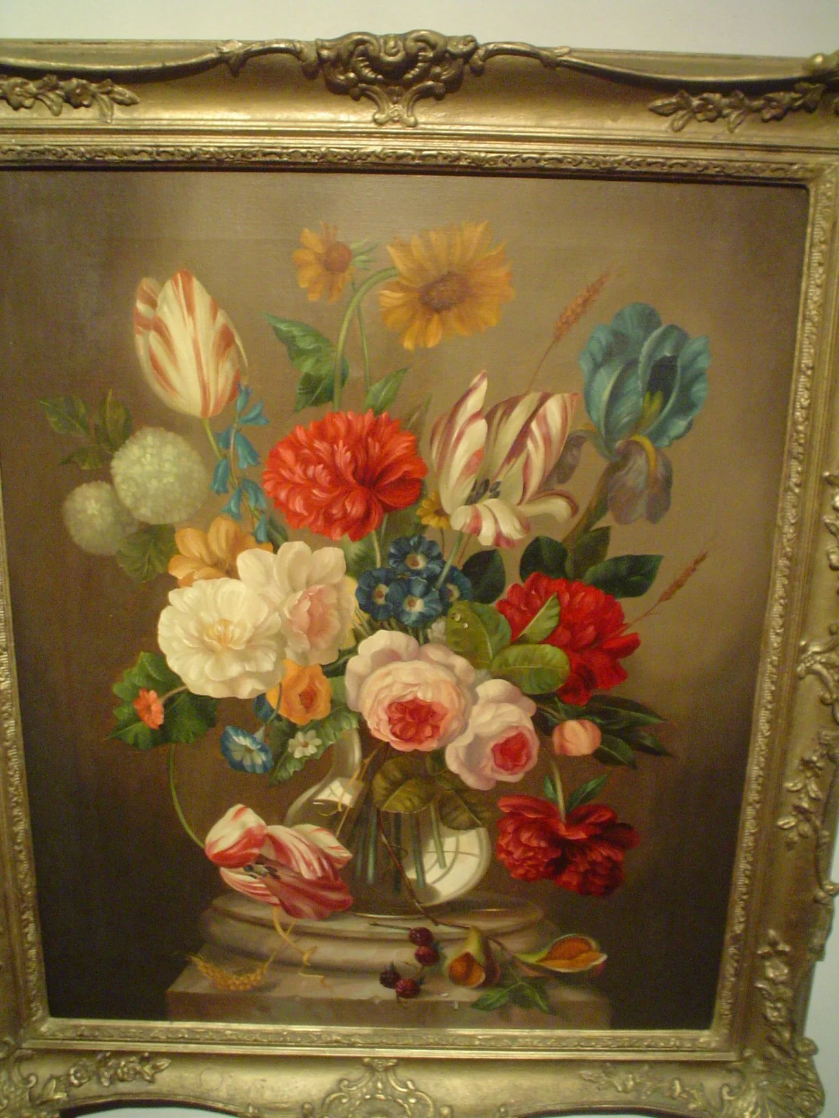 Natureza Morta - Vaso com flores - Escola Européia