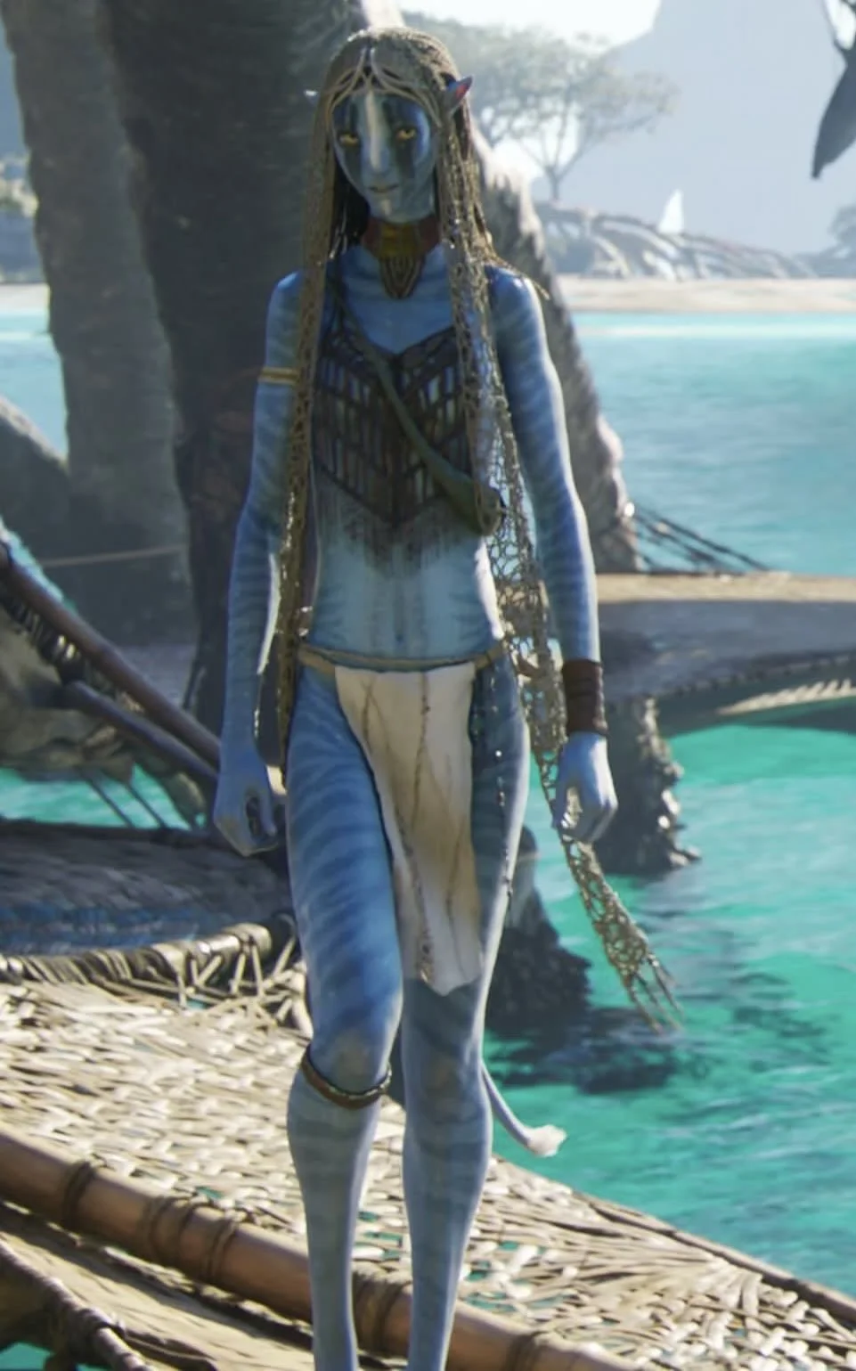 Neytiri wearing the loincloth 