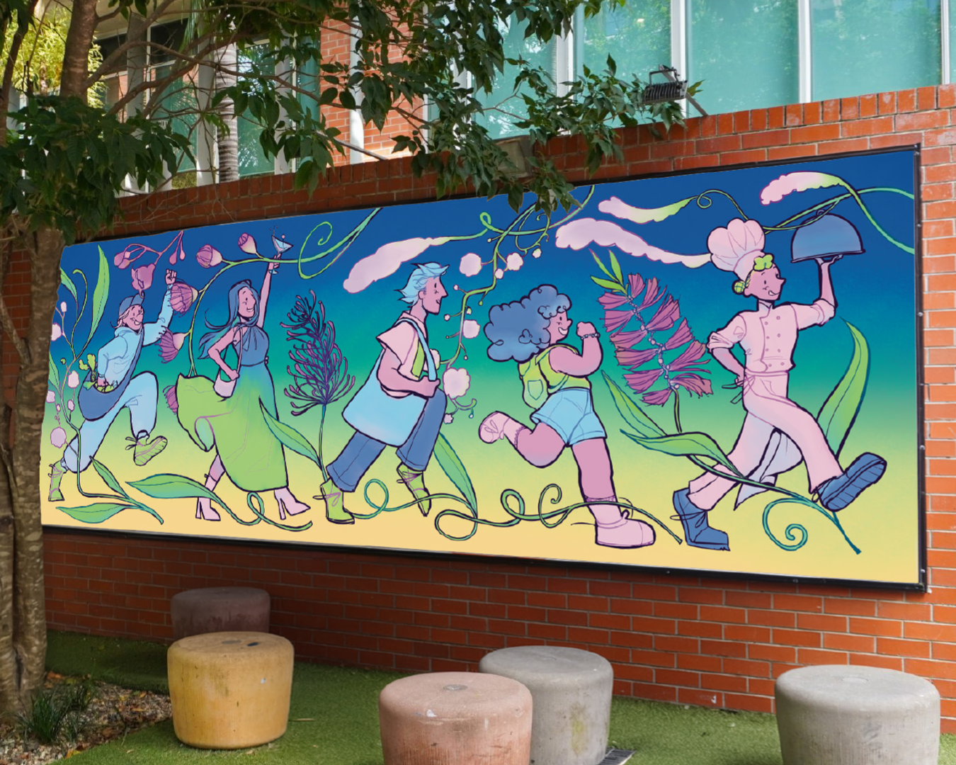 Fish Lane Mural