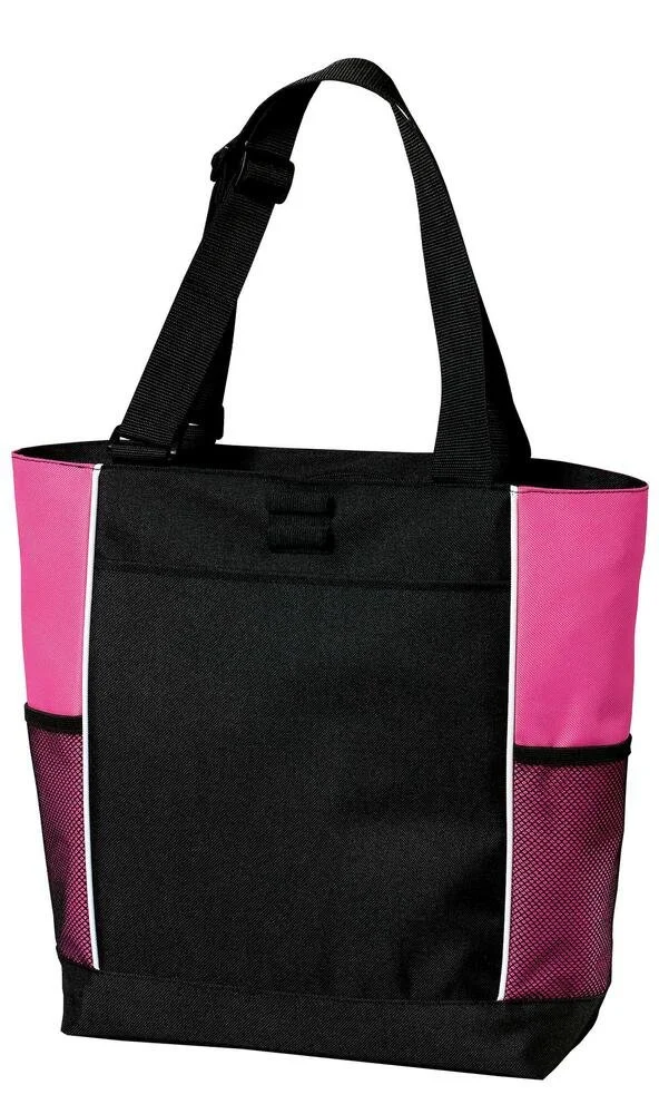 11301-port-authority-b5160-panel-tote-front-black-tropical-pink.jpg