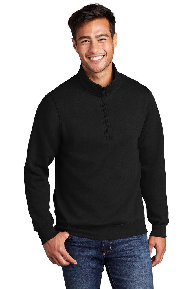 11609-port-company-pc78q-core-fleece-1-4-zip-pullover-sweatshirt-front-jet-black.jpg