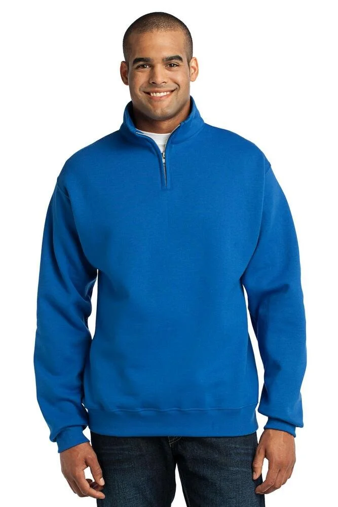 2441-jerzees-995m-unisex-nublend-cadet-collar-quarter-zip-sweatshirt-front-royal.jpg