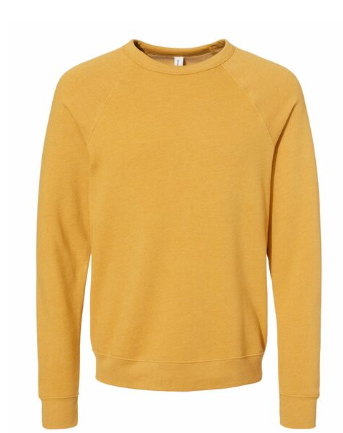 Bella + Canvas Unisex Sponge Fleece Raglan Crewneck Sweatshirt - Color Group 1
