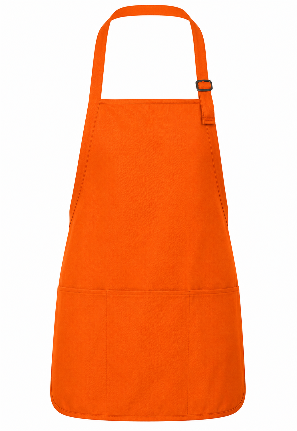 Medium-Length Apron with Pouch Pockets