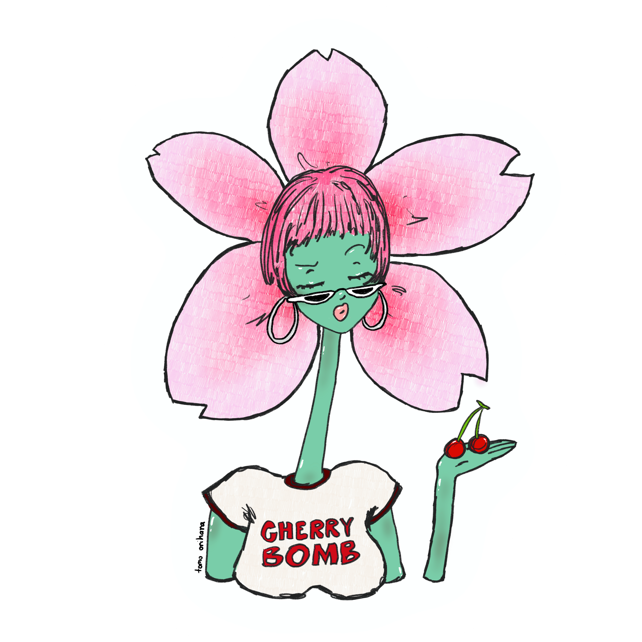 cherry bomb sticker