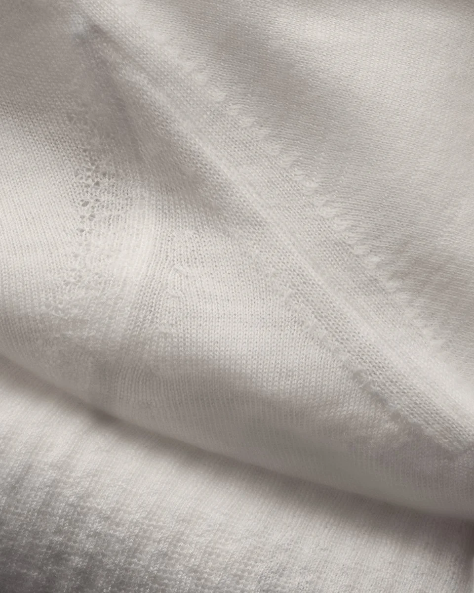 Verdi Creative white cashmere women's sweater