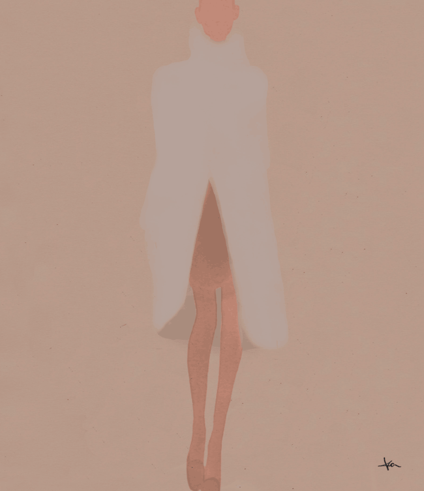 Verdi Creative cashmere jacket sketch