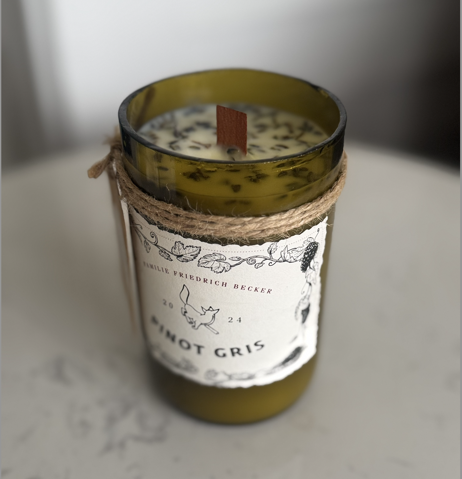 Lavender Fields | Upcycled Wine Bottle