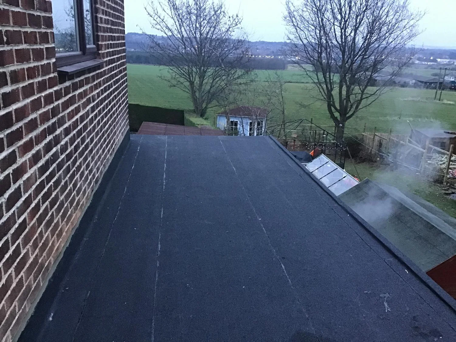 Garage roof re-felt in Fawdon, Newcastle