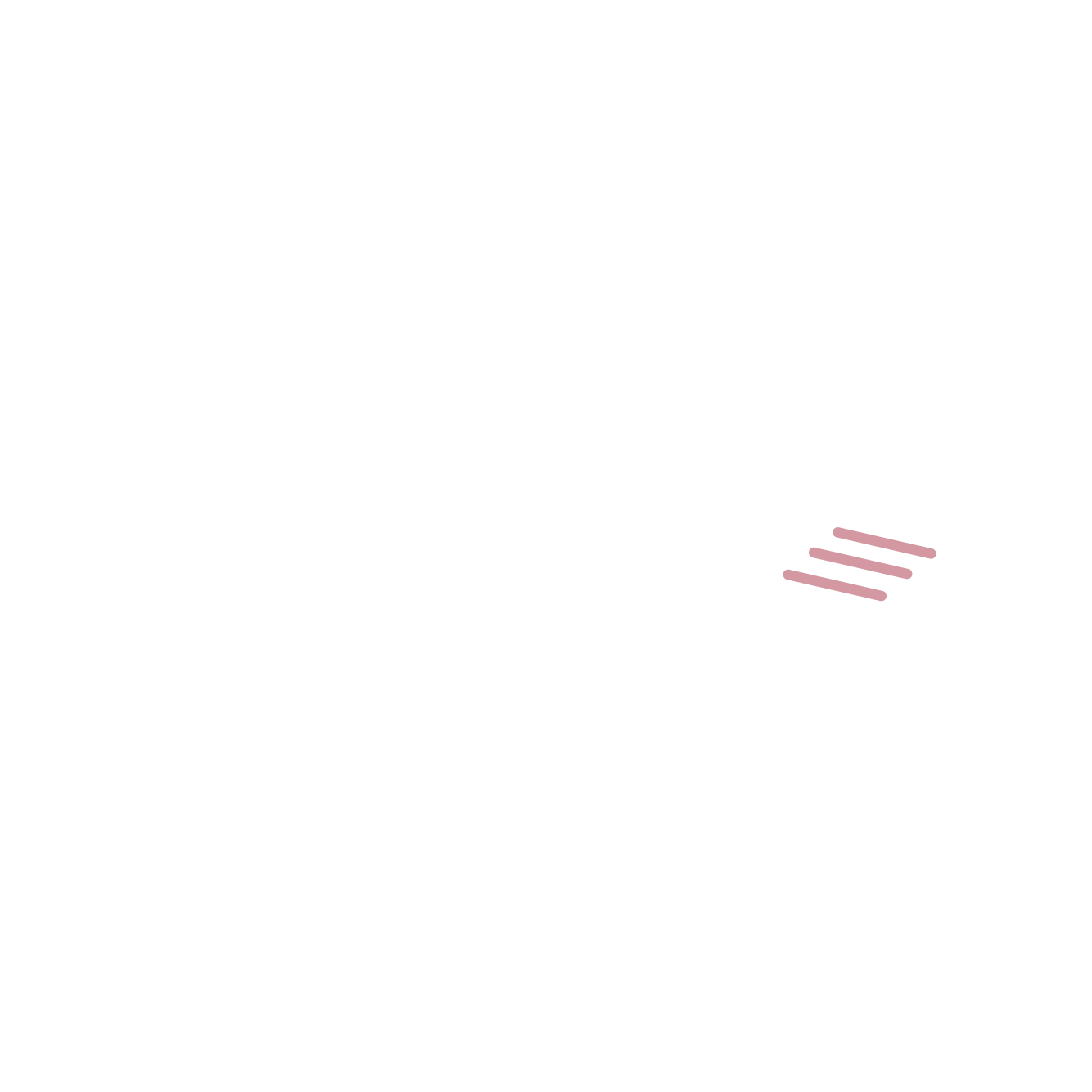 Neon outline of a globe with a plane flying near the bottom right, pink motion lines, and the words 'Hospitality & destinations' beneath.