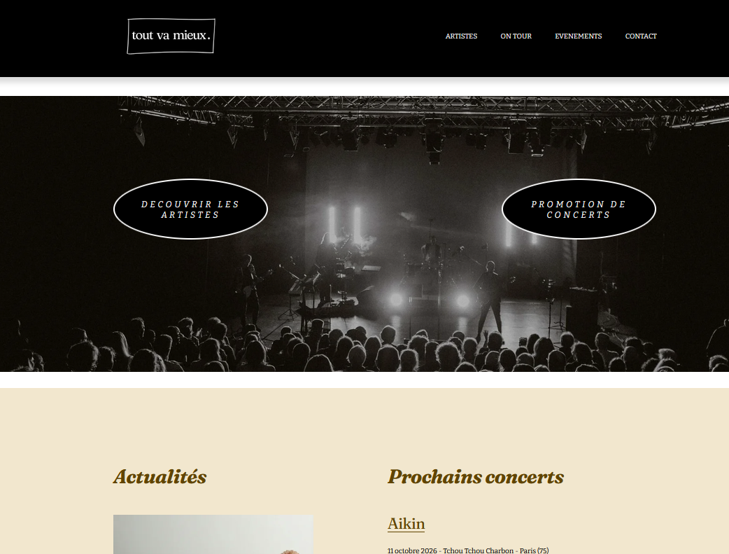 Lancement du site internet de Tout va mieux.