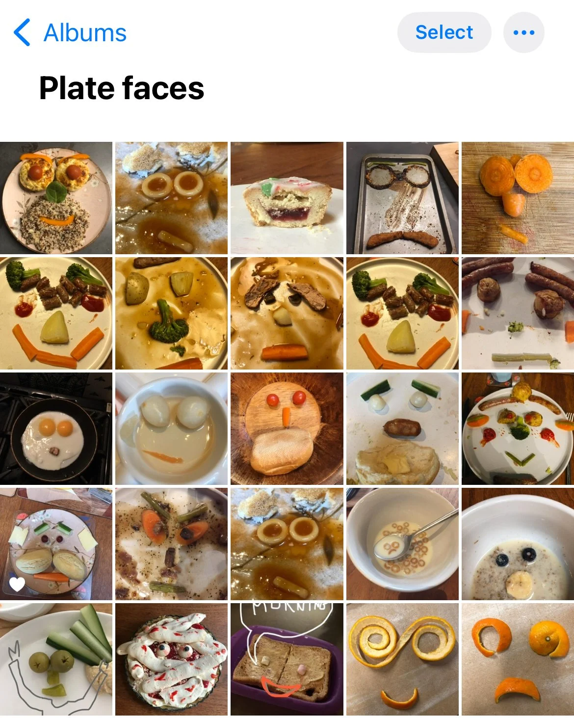 Plate faces