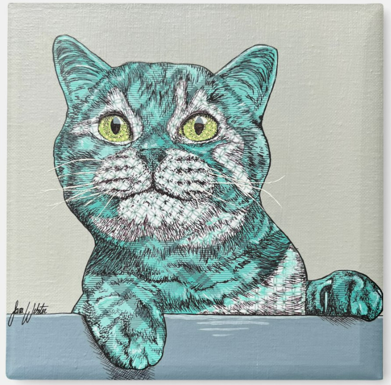 Quizzical Cat Magnet.png