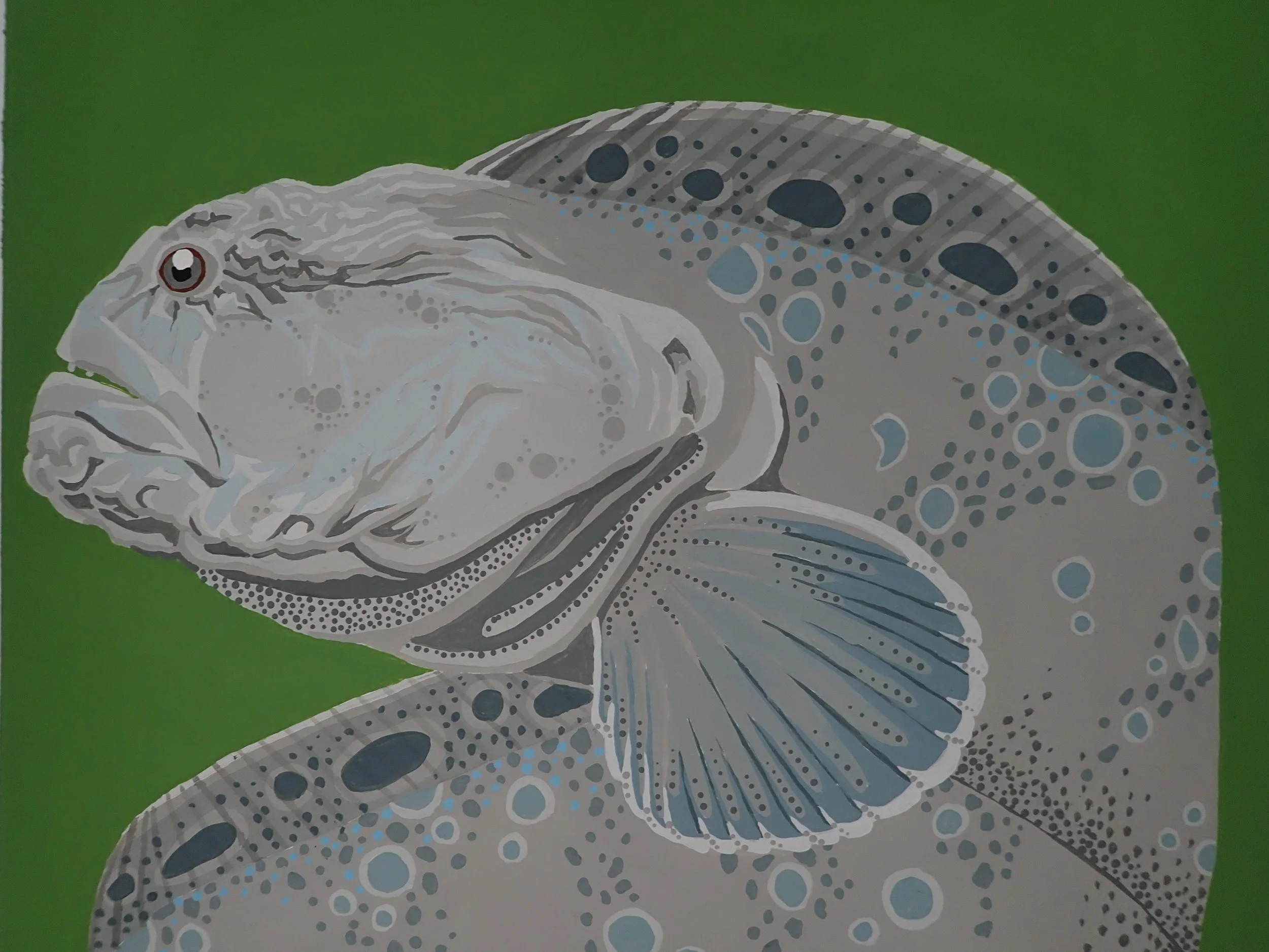 Wolf Eel Matted Print