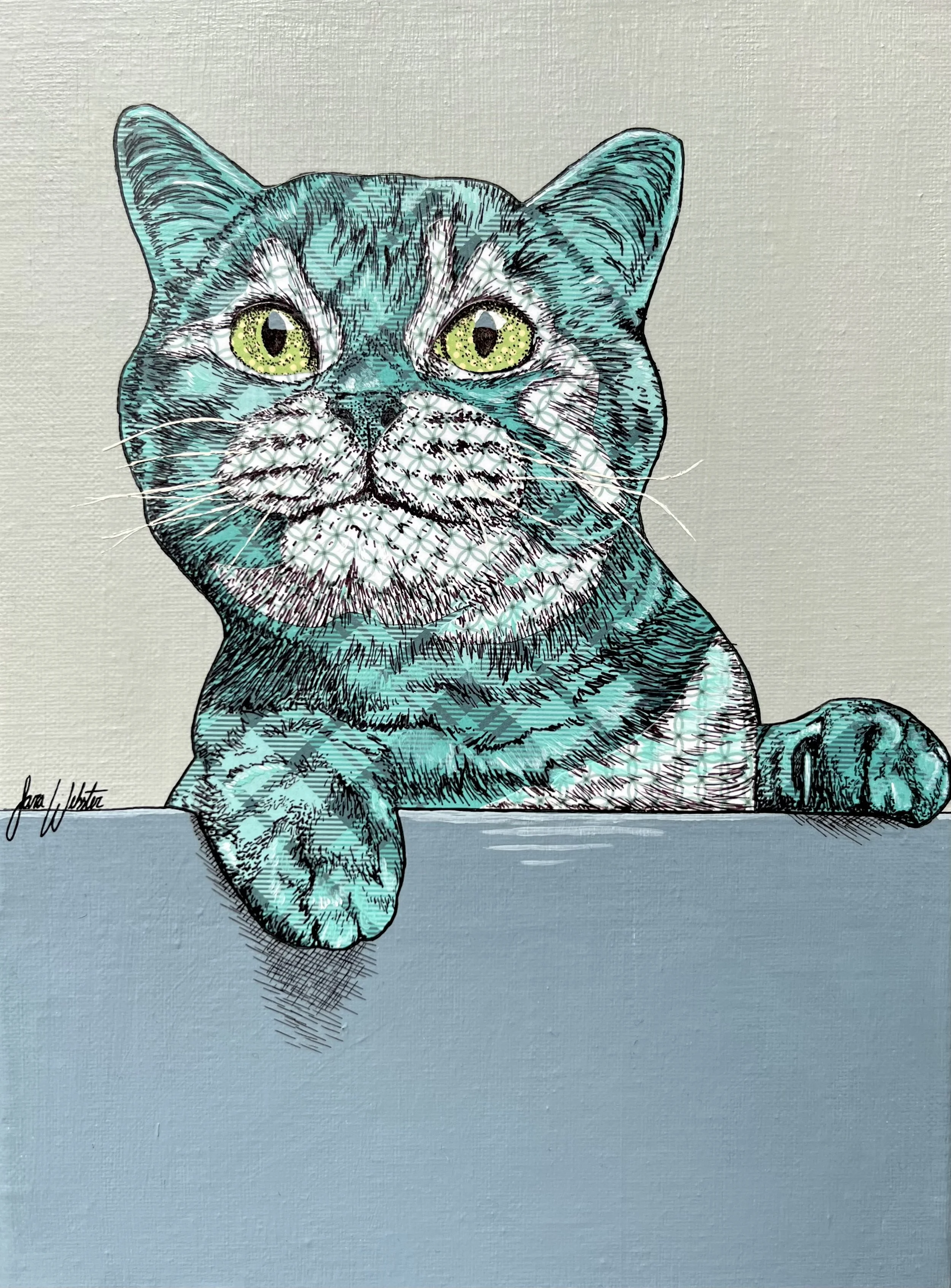 Quizzical Cat Card