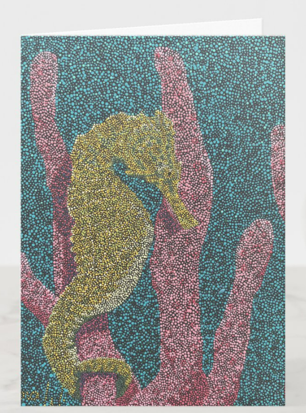 Longsnout Seahorse Card