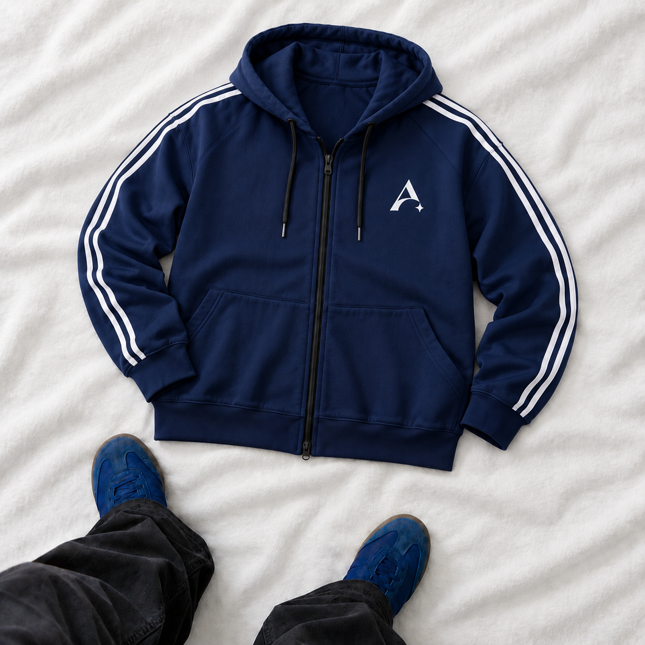 Sudadera - Unisex - azul -Marino