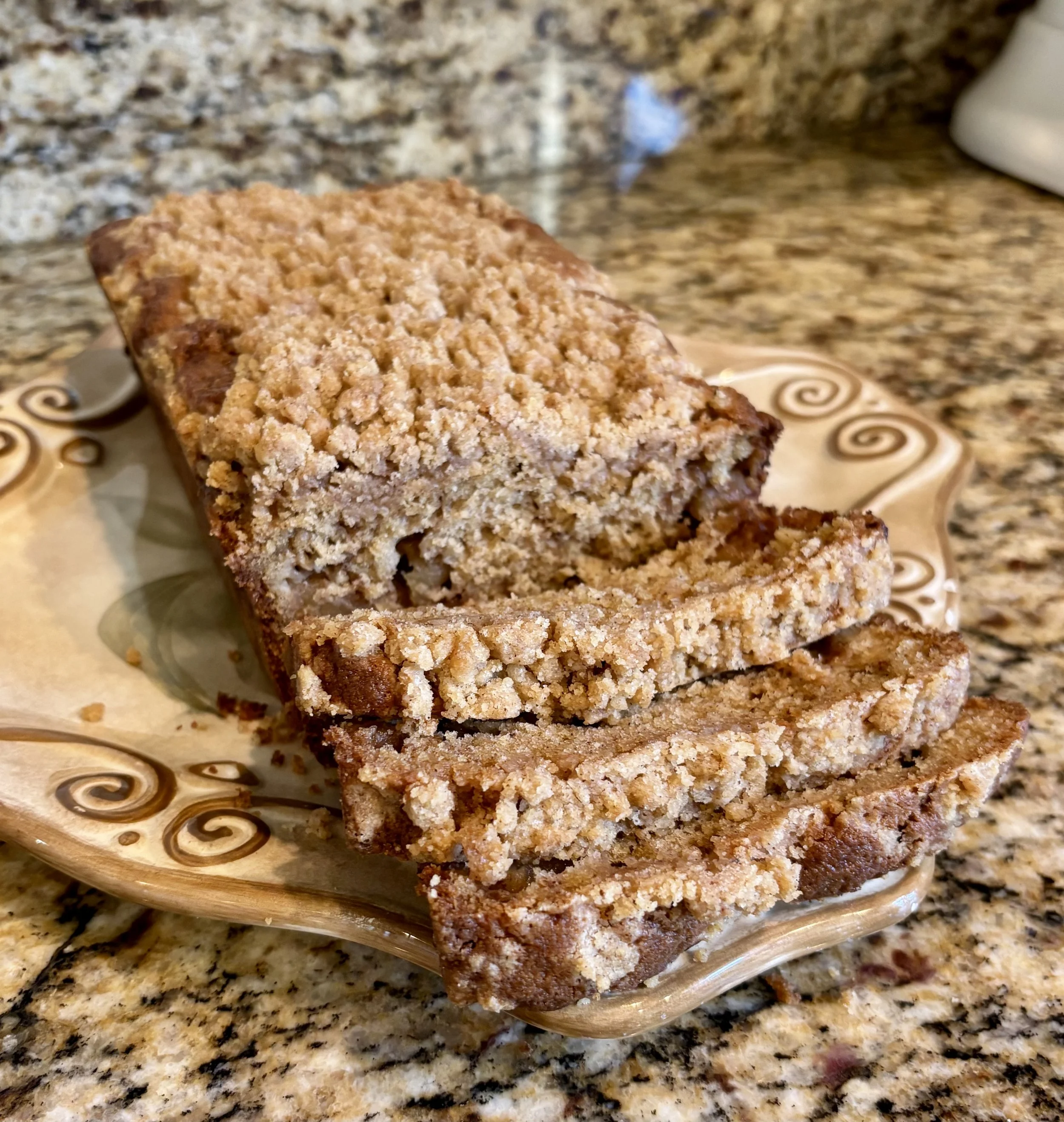 Apple Cinnamon Streusel Loaf