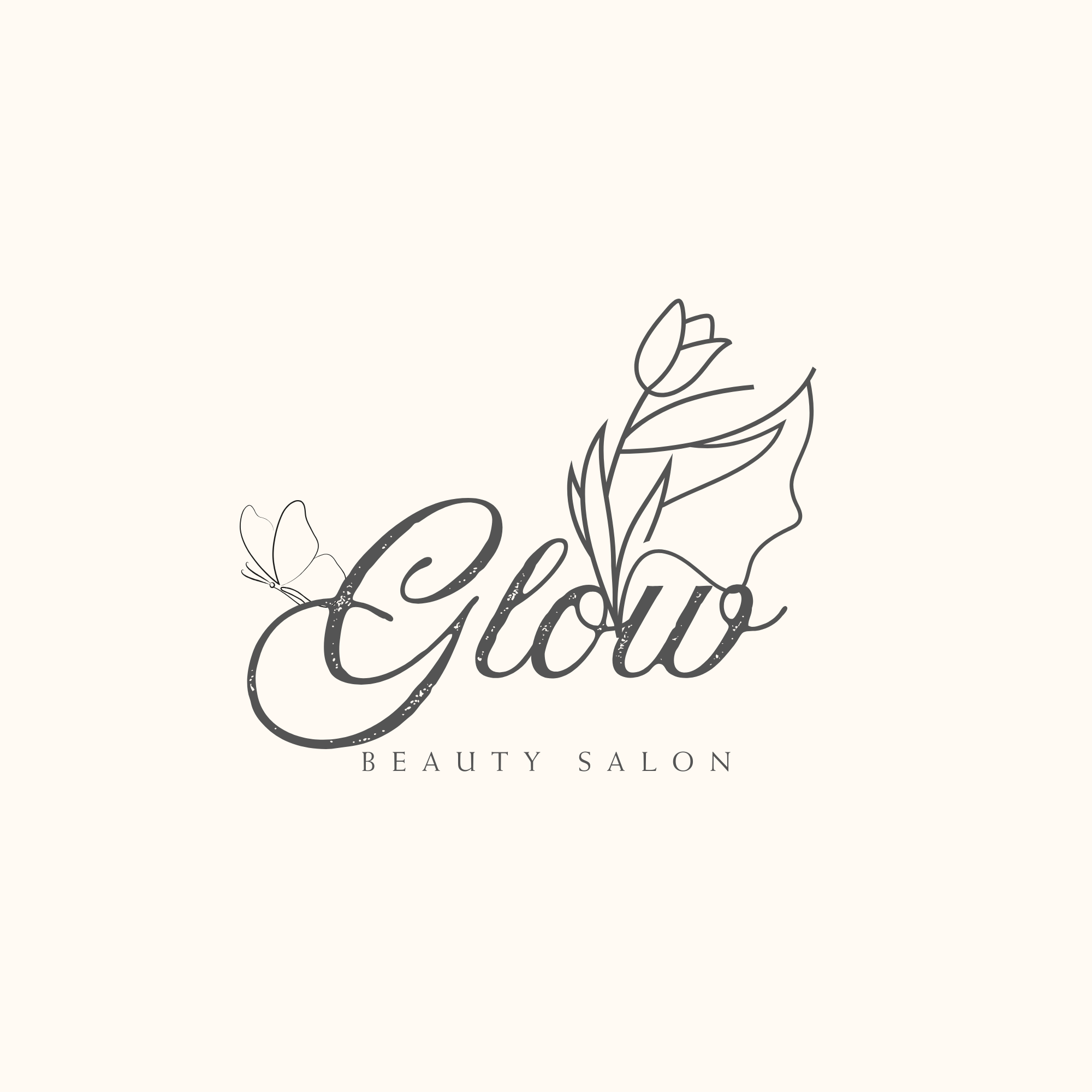 Logo for Belleza Beauty Salon featuring elegant handwritten script with floral accents.