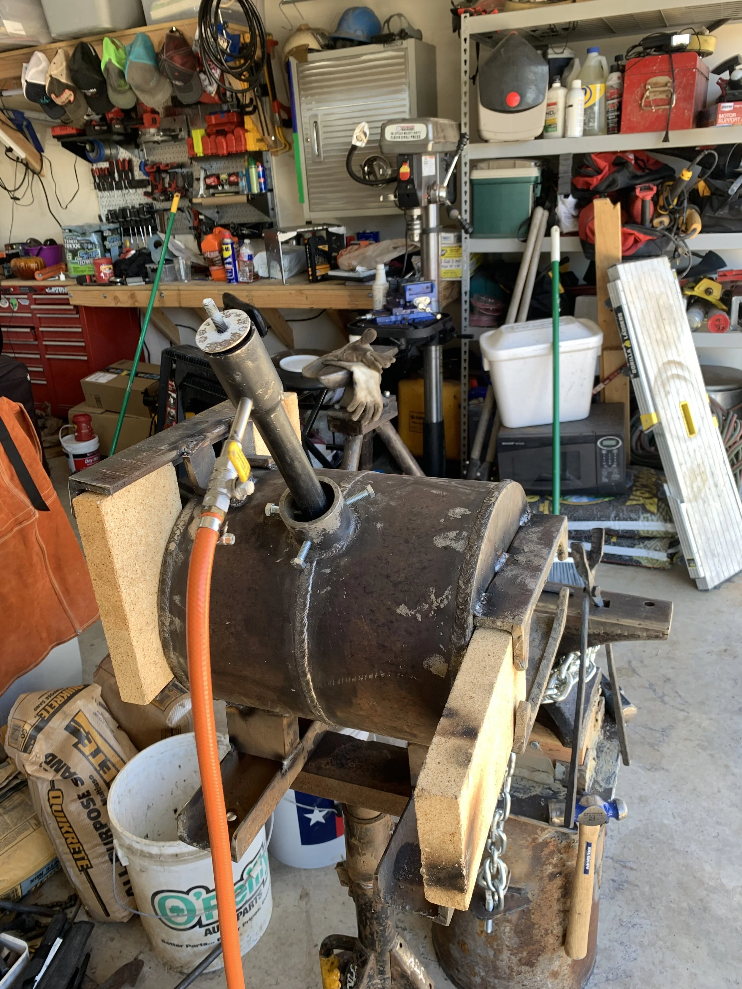 Custom built blacksmith forge | John 6:9 Welding Company LLC | Sedalia, MO