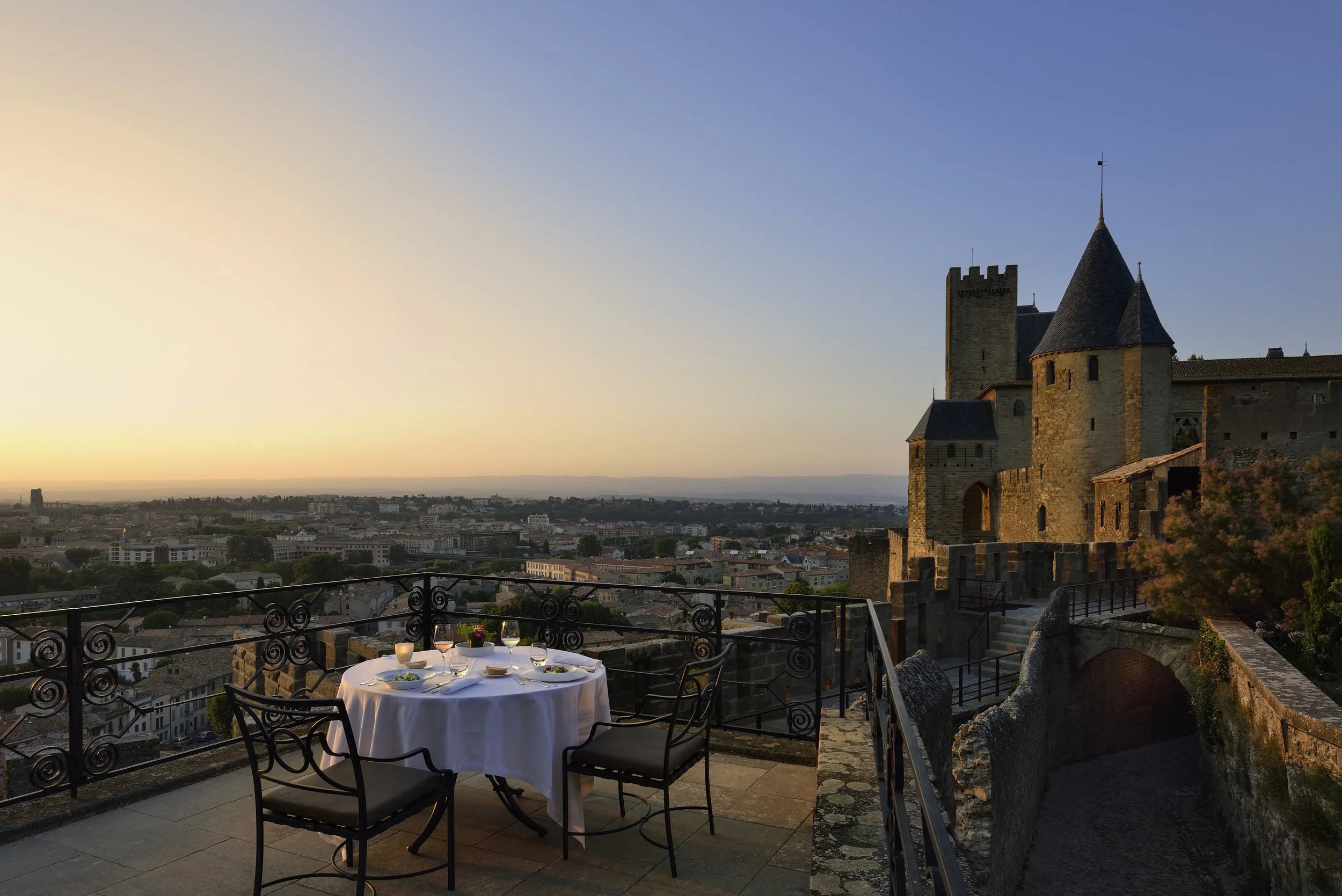L’hôtel 5 étoiles de Carcassonne (Aude) offre des panoramas exceptionnels.